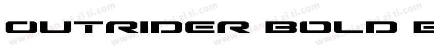 Outrider Bold Bold字体转换